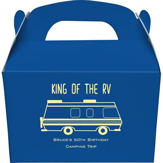 King of the RV Gable Favor Boxes